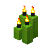 Четыре лаймовые свечи (горящие).png